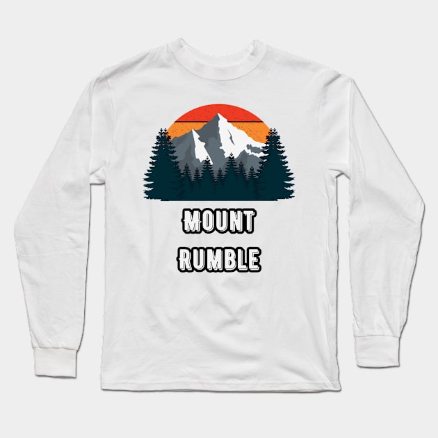 Mount Rumble Long Sleeve T-Shirt by Canada Cities